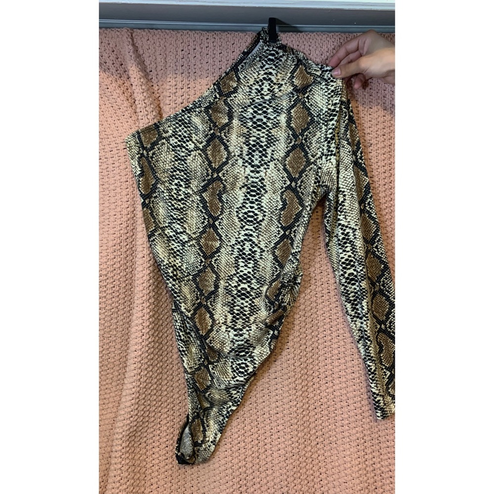 One shoulder body suit